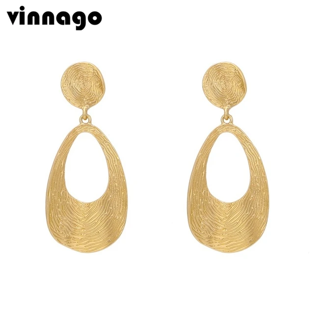 2018 Modern Simple Geometric Earrings Gold Color Drop For 2018 Modern Simple Geometric Earrings Gold Color Drop For Women Statement Long Female Penntes