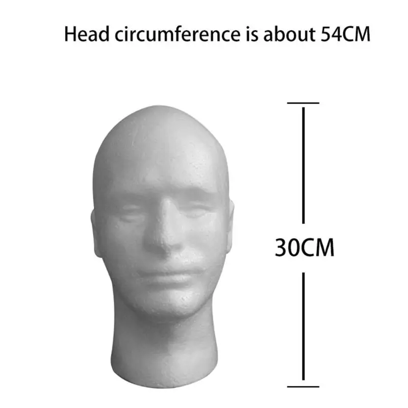 30 см высокая прочная практичная Пена мужской манекен головной парик подставки парики очки кепки Дисплей Стенд держатель Стайлинг модель