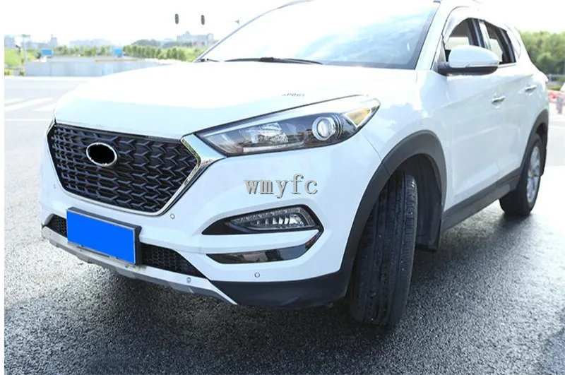 Гоночный автомобиль гриль для гоночного автомобиля гриль для hyundai Tucson- решетка эмблемы ABS радиатор хромированная сетка украшение для