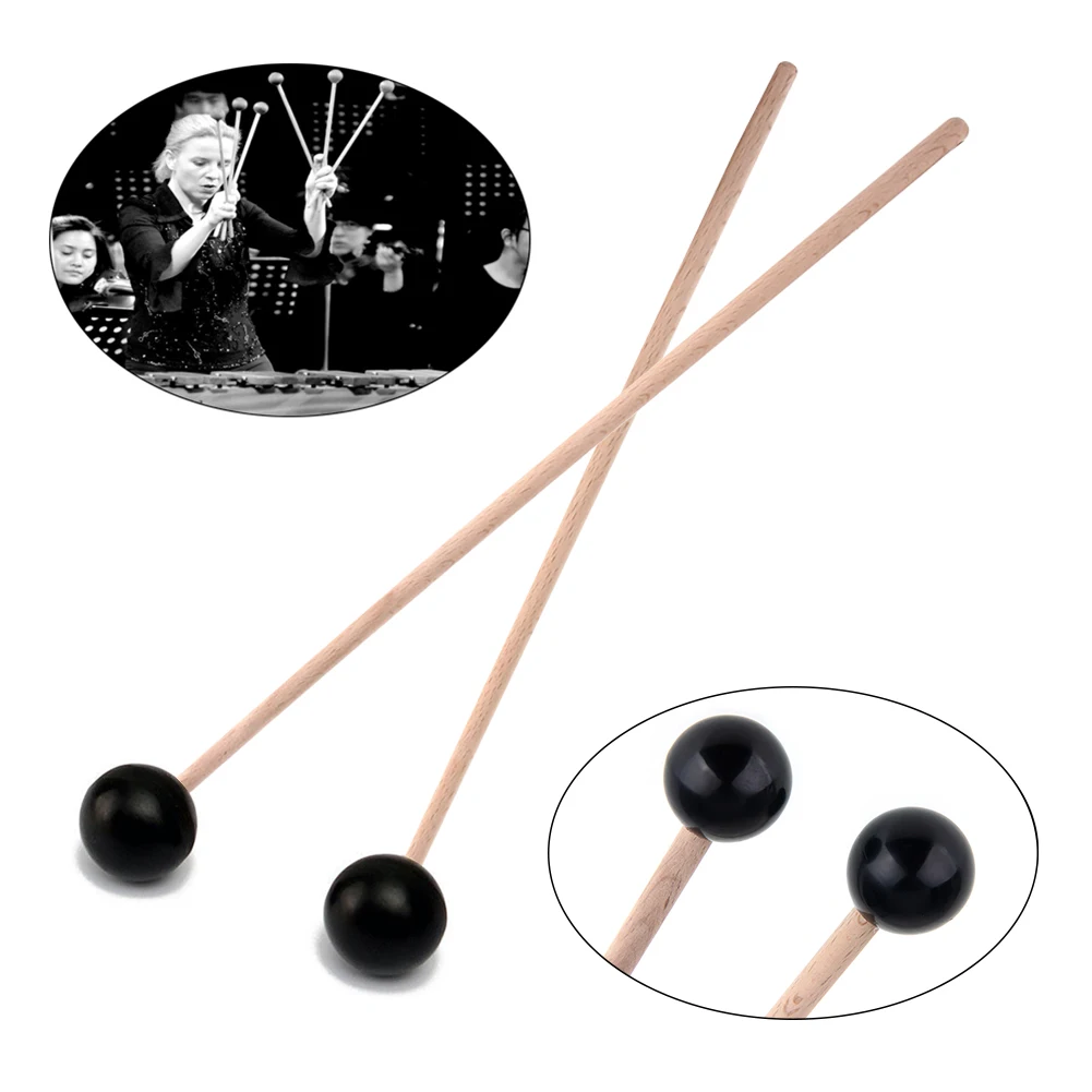 1 пара Professional ксилофон Marimba Mallets деревянный клен Ручка резиновые Mallets ударные инструменты Запчасти и аксессуары