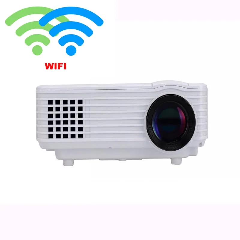 

2016 new arrival! Built-in android system mini projector Support 1080P 1800 lumens Home 3D proyector disply WiFi