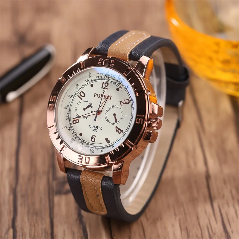 

Relojes Hombre Watch Men Fashion Casual Sport Quartz Clock Leather Mens Watches Top Brand Luxury Watch Relogio Masculino