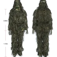 CS камуфляж Ghillie костюм 3D бионический лист джунгли снег Охота Маскировка Униформа Снайпер военный поезд охотничья ткань Лесной