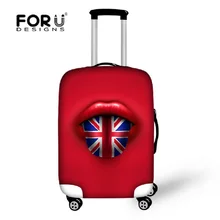 Fashion Red Travel Luggage Cover Waterproof Spandex UK Flag Print Suitcase Cover to 18-30inch Luggage Set Travel Accessories