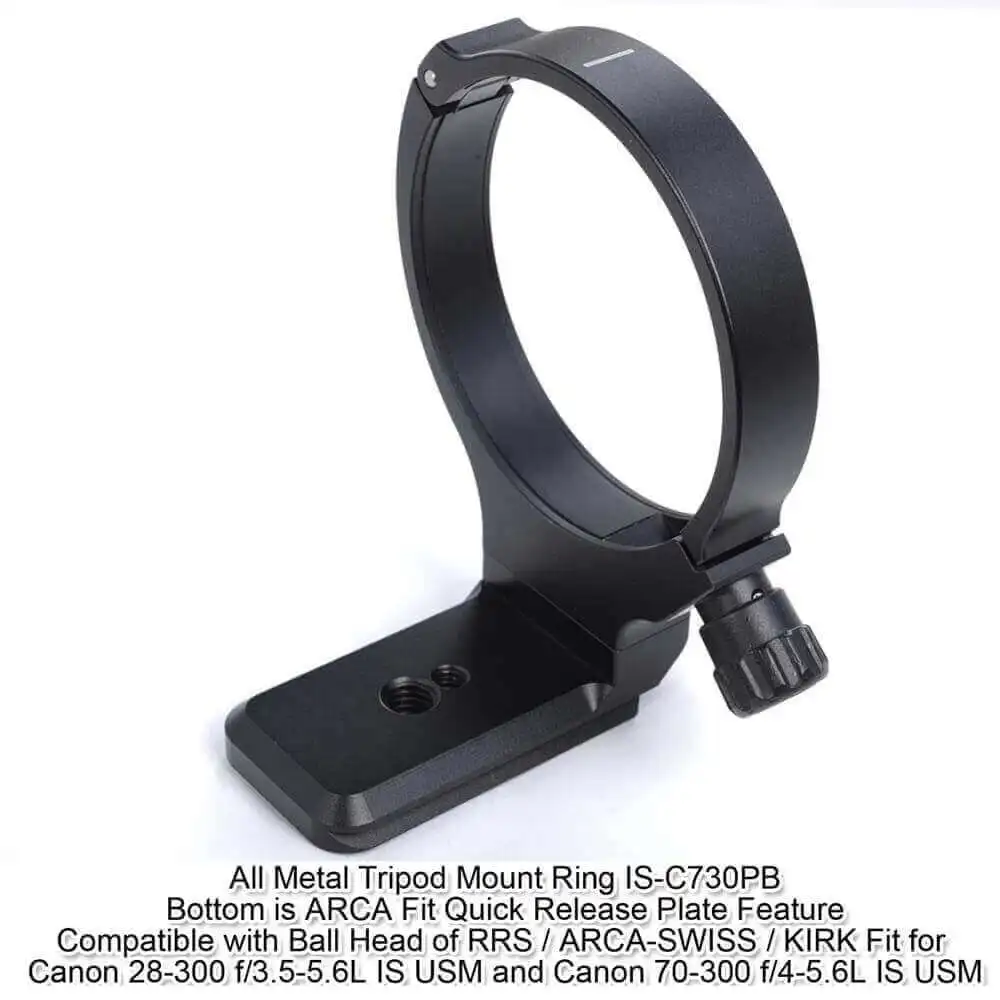 Metal Lens Collar Tripod Mount Ring with Quick Release Plate for Canon EF 70-300mm f/4-5.6L and EF 28-300mm f/3.5-5.6L IS USM