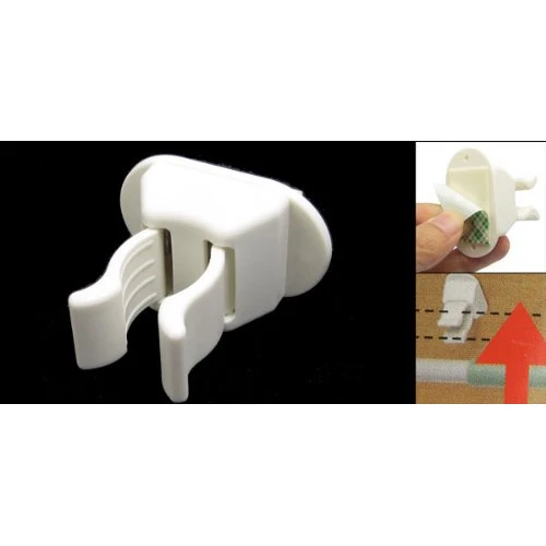 

WSFS Hot Sale Home Adhesive Supporting Broom Ladle Handing Wall Clip Hook White