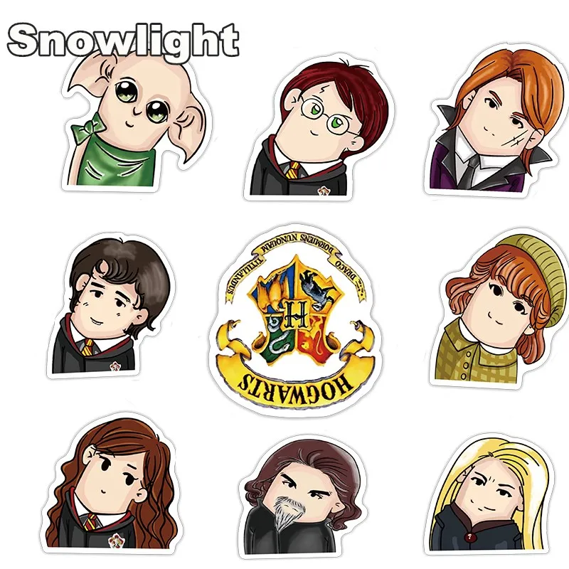 24 Pcs/set Harry Potter style Stickers Home Decal For Car Laptop Bicycle Motorcycle Notebook  Waterproof Sticker For Child Gift