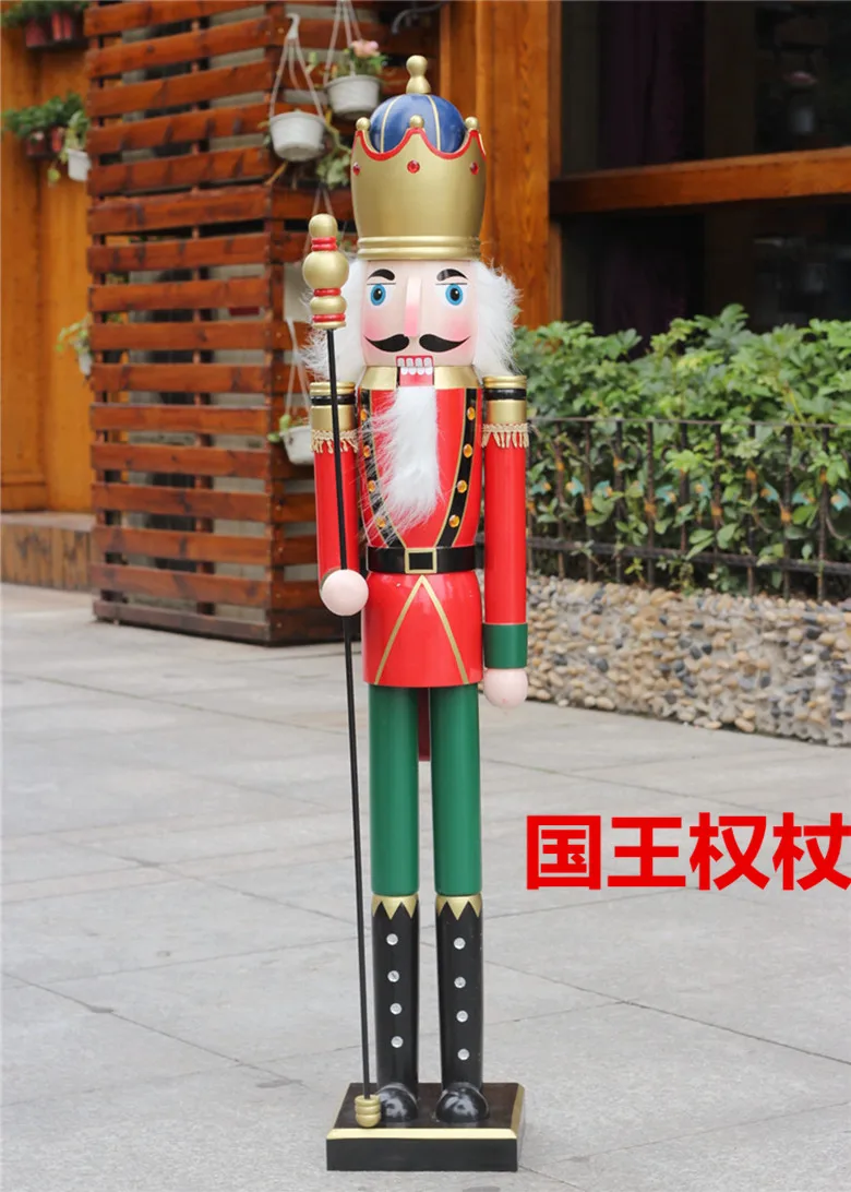 Jiangsu Щелкунчик кукольный 1,2 метров большой 120 см солдат домашнего интерьера/свадьбы/украшения бара - Цвет: see chart