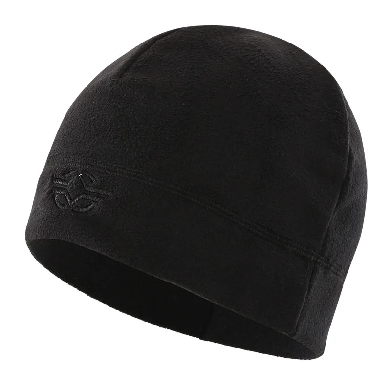 Камуфляжная эластичная шапка для зимней езды, рыбалки, теплая тактическая флисовая шапка для мужчин, для спорта на открытом воздухе, для бега, альпинизма, ветрозащитная теплая шапка