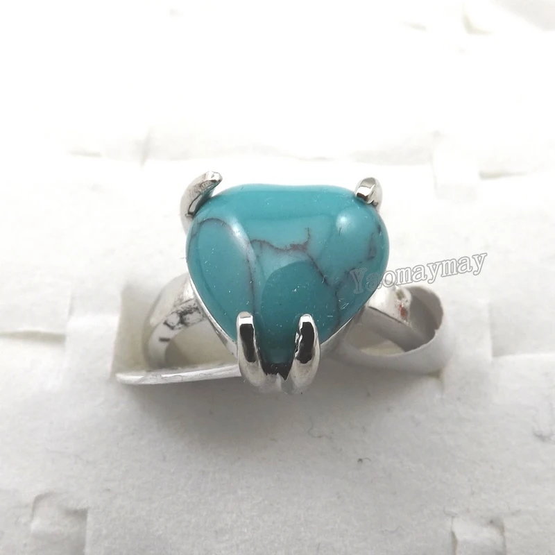 Mix Lot Natural Stone Rings Women's Ring Fashion Jewelry Bague 50pcs/pack XiaoYaoTYM