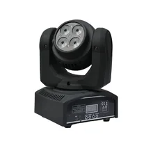 4 шт./лот Дешевые dj света 4 шт.* 10 Вт 4 в 1 RGBW мини-головка перемещения луча свет двойной сбоку лицо светодиодные мыть dmx дискотека этап освещения