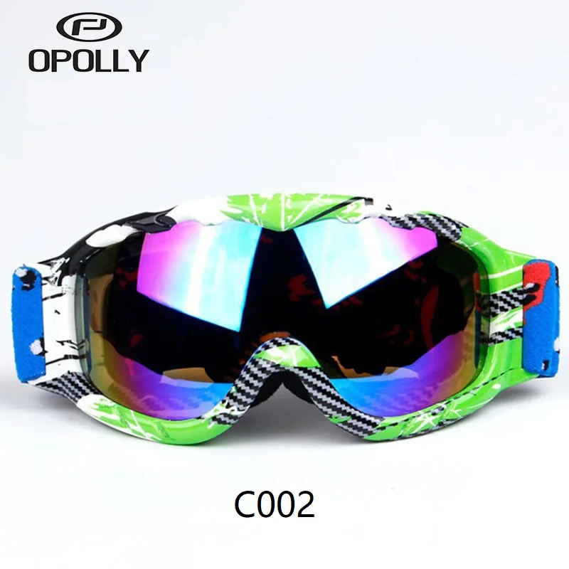 Профессиональные дети HD Vision лыжные очки Детские двойные линзы UV400 Анти-туман маска очки Лыжный Спорт Девочкам Мальчикам сноубордические очки - Цвет: C002