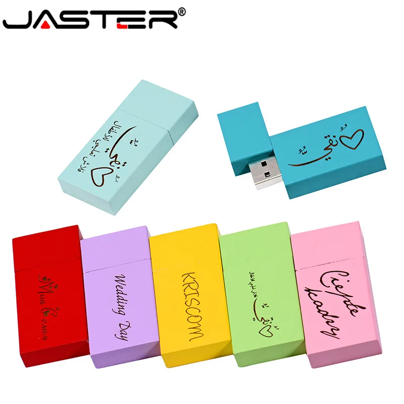 JASTER usb 2,0(более 10 шт бесплатный логотип) деревянный USB флэш-накопитель клен карта памяти, Флеш накопитель 4 ГБ 8 ГБ 64 ГБ 32 ГБ 64 ГБ логотип клиента