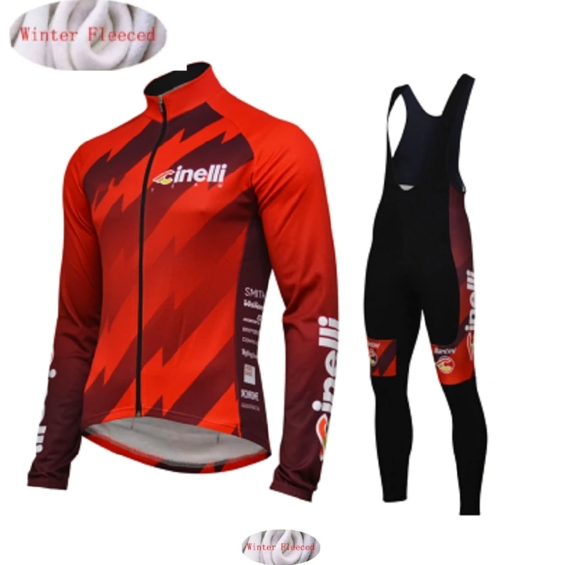 

2019 Cinelli Cycling Winter Thermal Fleece Clothes Set Men Warm Jersey Jacket Clothing Bike Wear Bicycle Maillot Ropa Ciclismo