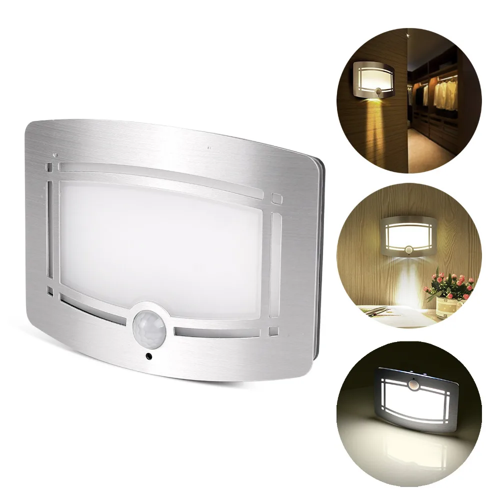 Motion Sensor Aktiviert Led Wand Lampe Batterie Betrieben Wireless