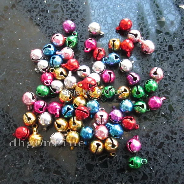 500 PCS 8mm Jingle Bell Assorted Mix Color Charms for Huge style9 | Дом и сад