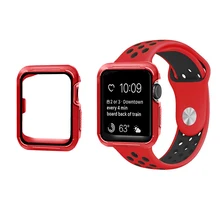 SANYU 10 Colors TPU+PC Watch Case For Apple Watch 42mm 38mm iWatch 3/2/1 Series Protector Case For Apple Nike Watch Band
