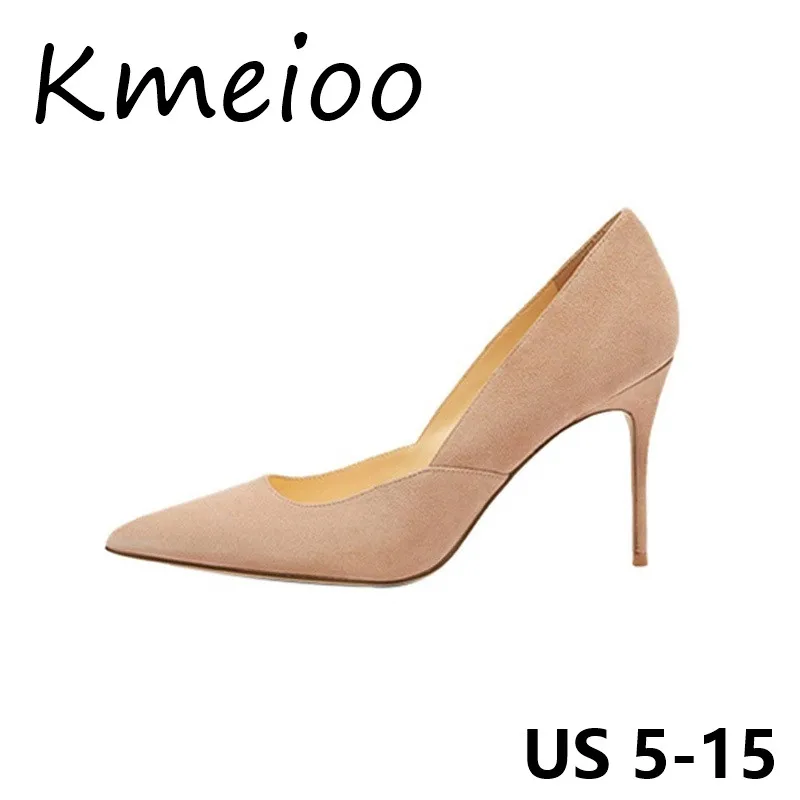 

Kmeioo Women Pointed Toe Pumps Shallow Big Size High Heels Stilettos Banquet Office Wedding Shoes Summer Women Sexy Pump