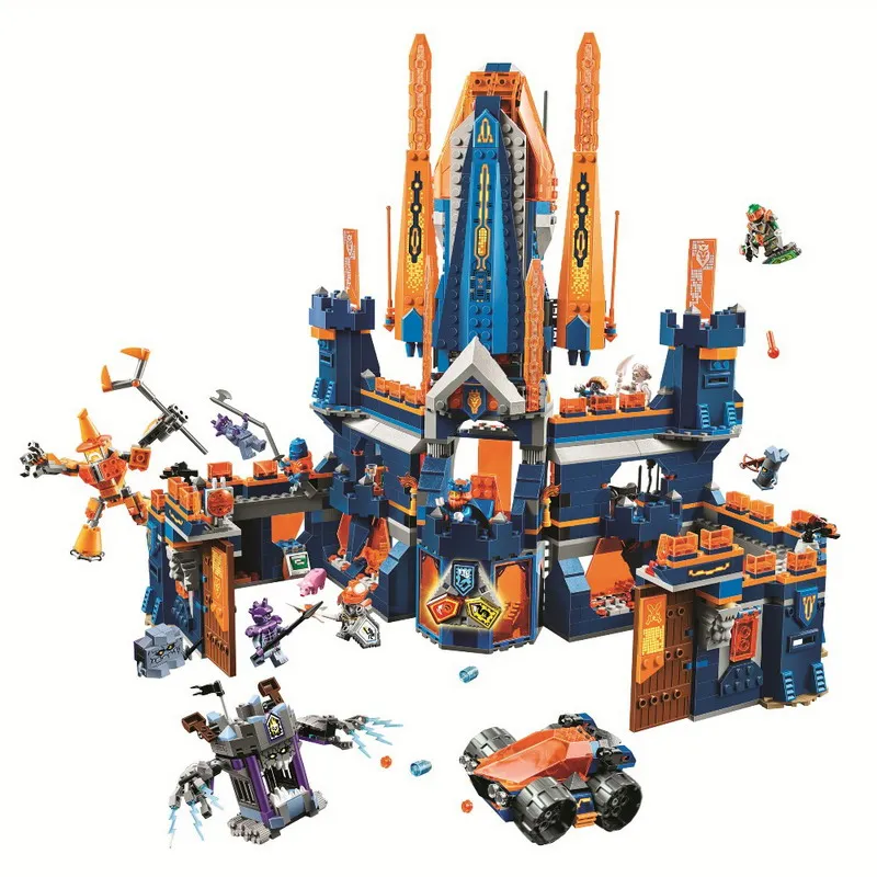 BELA 10706 Супер Герои Knighton замок фигурки блоки образовательные строительные кирпичи игрушки для детей Рождественский подарок Nexus - Цвет: 10706