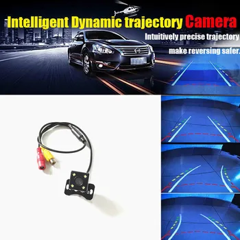 

HD CCD Night Vision Waterproof Car Intelligent Trajectory Reversing Rear View Backup Camera with Auto-changeable Parking Lines