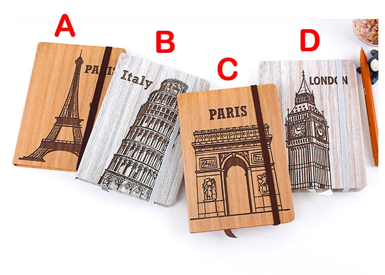 Famous-Building-A5-Retro-Diary-Hardcover-Notebook-96Sheets-Paper-Notepad-office-Calendar-School-Book-Caderno-Escolar-Stationery1111