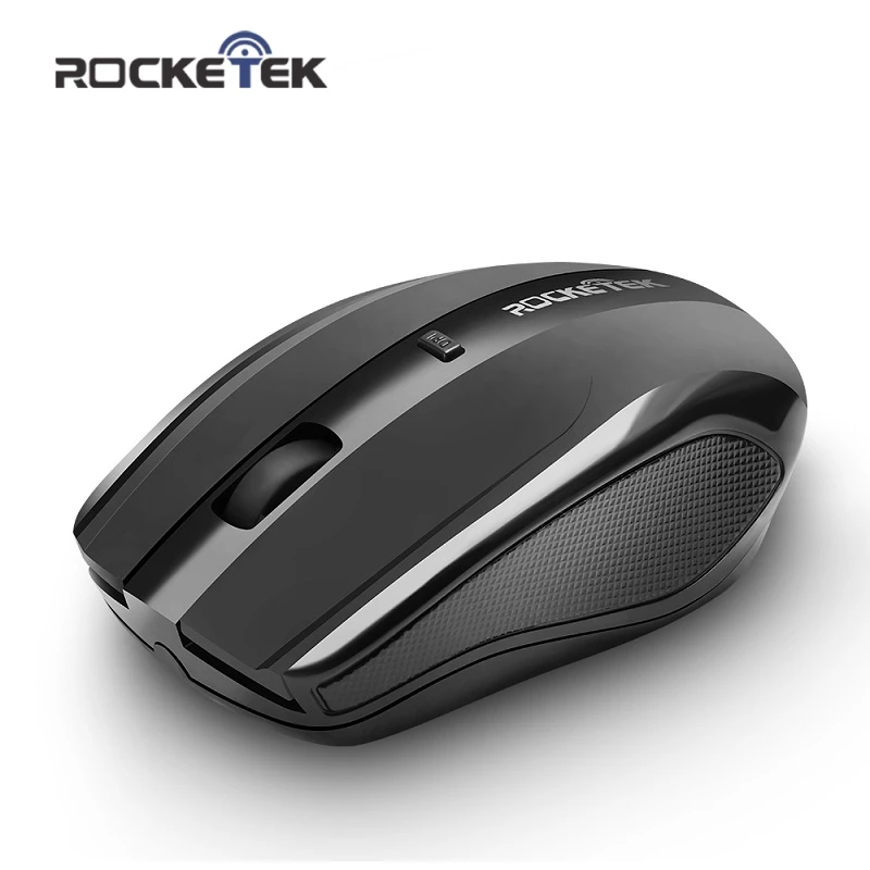 

Rocketek USB Wireless Mouse 1600 DPI 4 buttons ergonomic for imac pro macbook laptop computer optical mice.