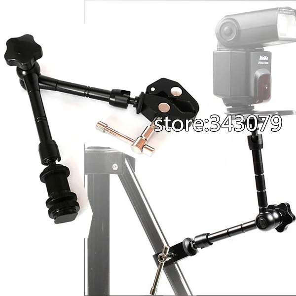 DSLR rig movie kit metal flexible 11 inch magic arm + super clamp suitable for camera camcorder lcd monitor led flash light | Электроника