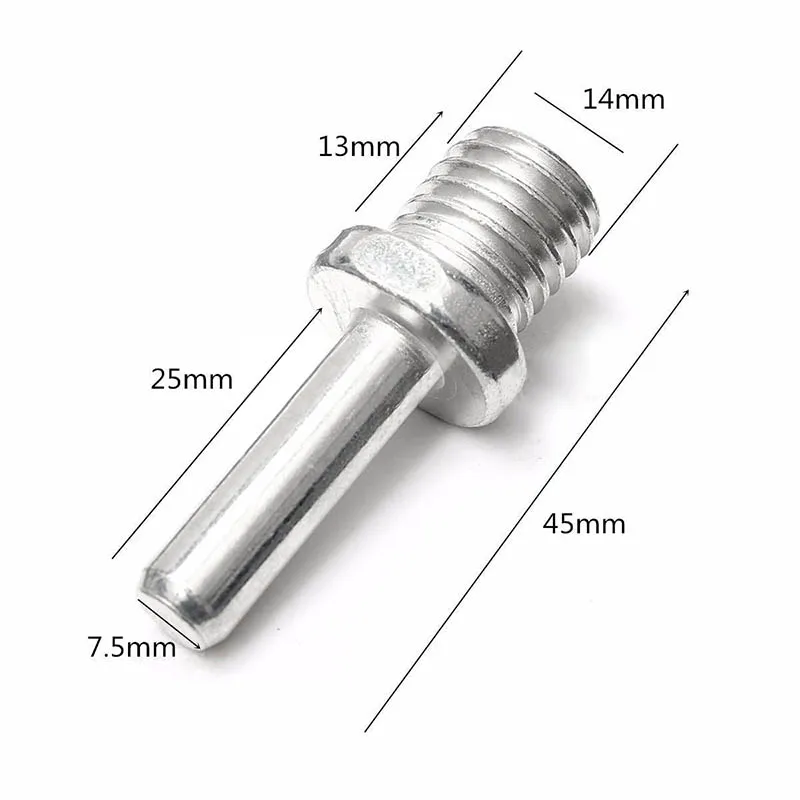 2pcs Polish Pad M14 Screw Spindle Drill Adapter For Auto Car Polish Wax Foam Sponge Pad Stainless Steel Polisher Buffer