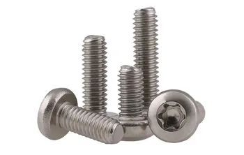 

(1000PCS/lot)304 Stainless Steel M2 M2.5 M3 M4 stainless steel Round head torx machine security Philips head screw fastners