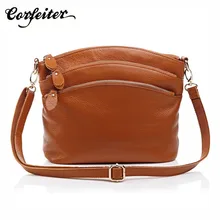 Corfeiter, несколько карманов, винтажная сумка из натуральной кожи, Женская Маленькая женская сумка, сумки для женщин, сумка через плечо 25