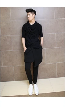 

Autumn Korean Stylist Nightclub Casual Sagging Harem Hip Hop Dance Pants Mens Fashion Leggings Men Workout Pants Skinny Pants