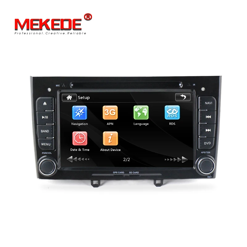 Немецкий склад автомобиля DVD gps для peugeot 408 2010-2011 для peugeot 308 I(T7) 2008-2011 с рулевым колесом canbus BT dvd-плеер