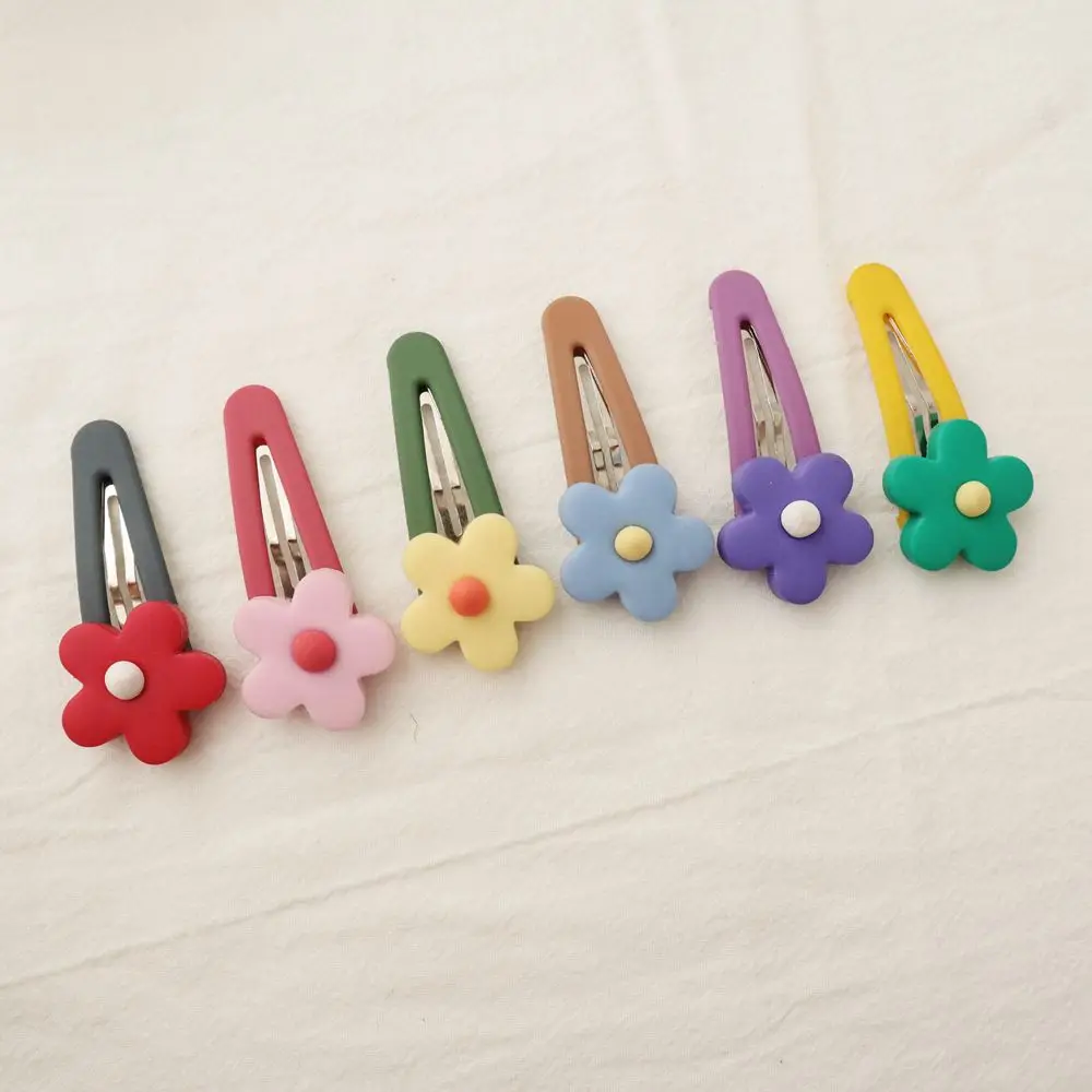 

1PCS Korea Resin Macaron Color Flower Hair Clips Fashion Geometric Water drop Hairgrip Hair Styling Tools Accessories New