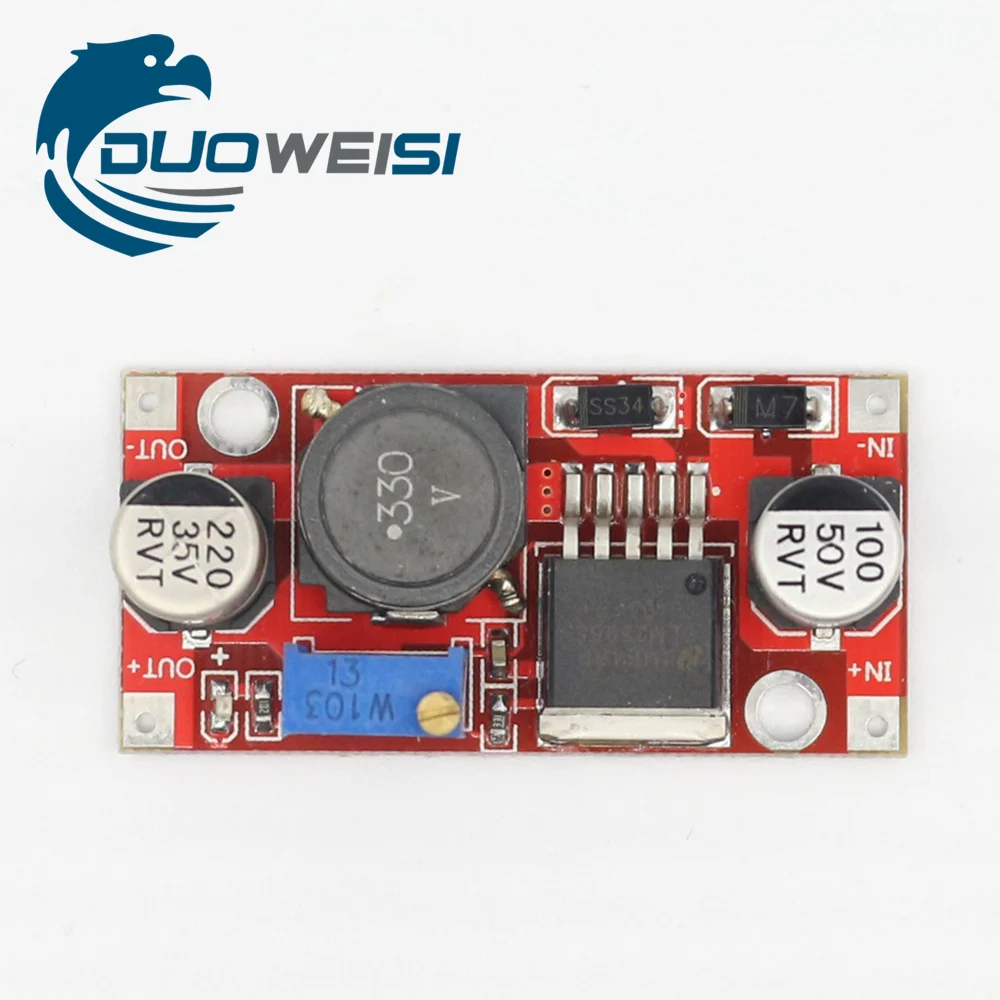 

DC-DC Step-Down Power Module 3A Adjustable Reverse Polarity Protection Inductor 5V Regulator