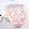 10g/bag 8mm 10mm Snowflake PVC Sequins With 1 Center Hole Christmas Gift Cloth DIY Navidad Ornaments White Snow Sequin Sew Craft ► Photo 3/6