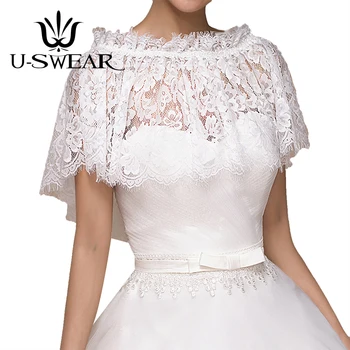 

New Arrival White Women Wedding Jackets Flower Appliqued Tassel Wedding Cape Bolero Bridal Jacket For Wedding