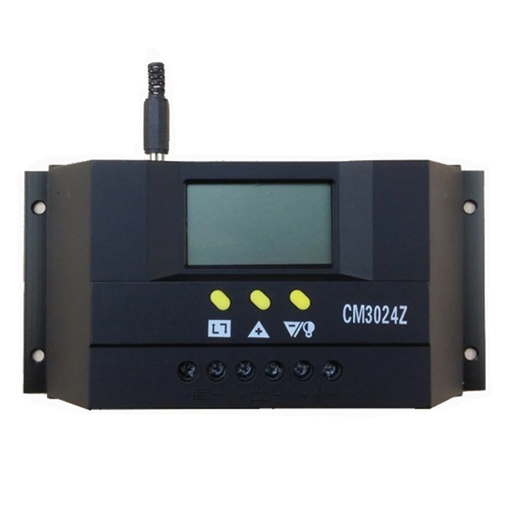 

CM3024Z 12V/24V 30A Solar Controller Solar Panels Charge Controller PWM Solar Regulator Genetator Voltage LCD Charge Mode