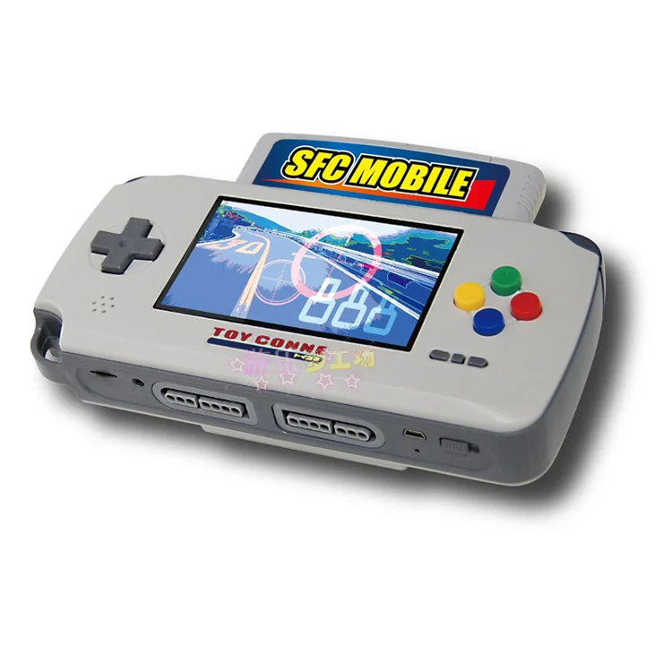 

4.3 Inch Lcd Screen SFC Handheld Video Game Consoles Accept External Double Handle ED Flashcard SFC Card Knights Games