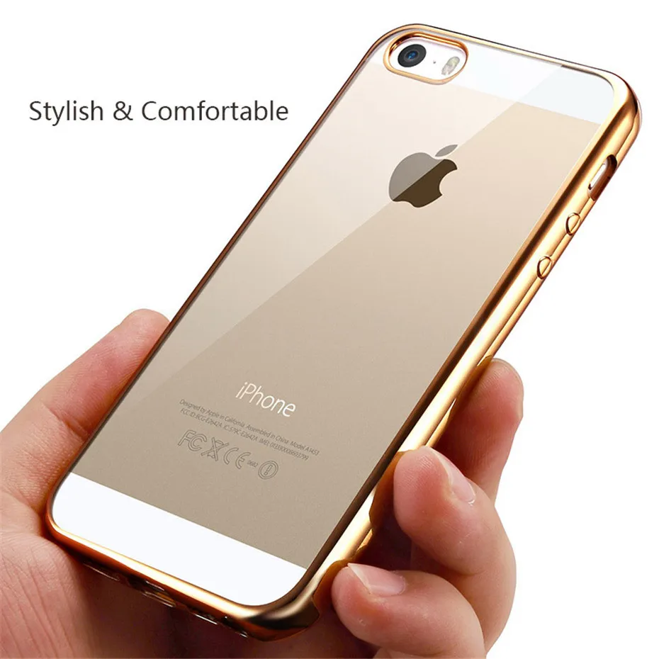 MOUSEMI 5S For iPhone 6 se 5 Case Transparent Silicone Cute Soft Luxury Girl Ultra Thin Capa Cases For iPhone 6 6s Plus 5s Coque (3)