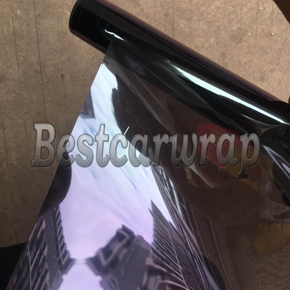 High Performance Purple Chameleon windshield films Car Window Tint Left