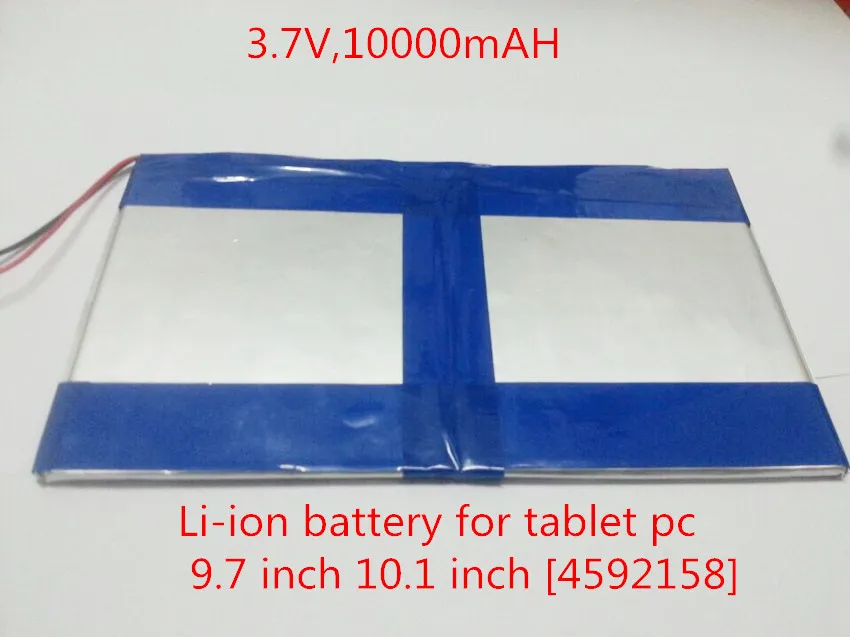 Tablet pc 3.7V,10000mAH (polymer lithium ion battery) Li ion battery