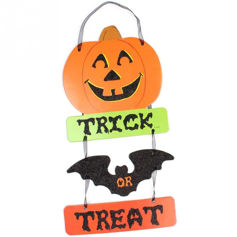 halloween ghost three hanging skull three hanging pumpkin three hanging pendant ornament decorative cardboard