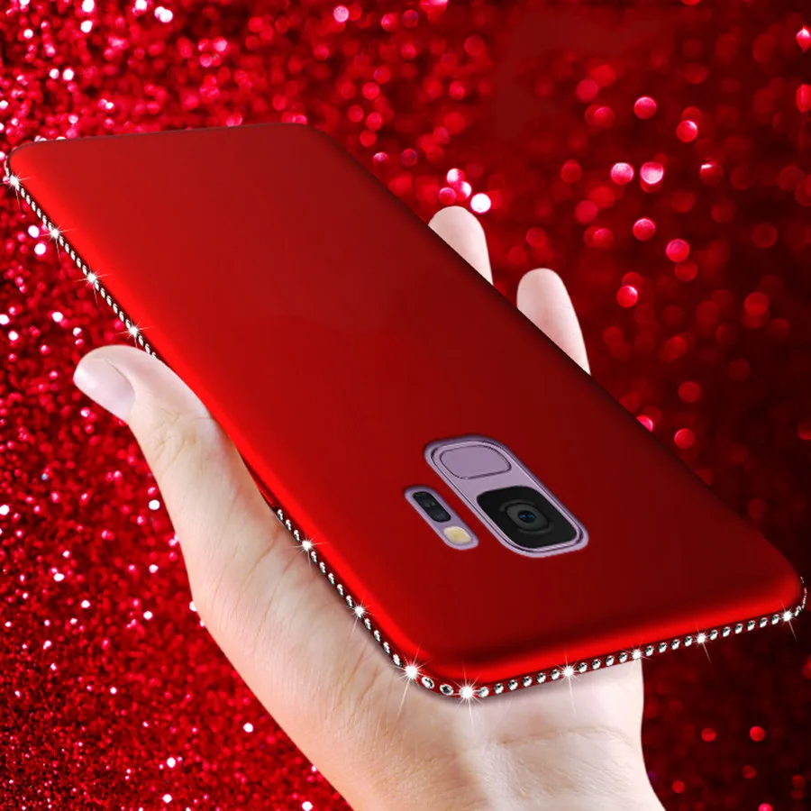 2018 Новые блестящие Чехлы для Samsung S8 S9 Plus чехол S7 Edge Note 9 8 блестящий силиконовый A3 A5
