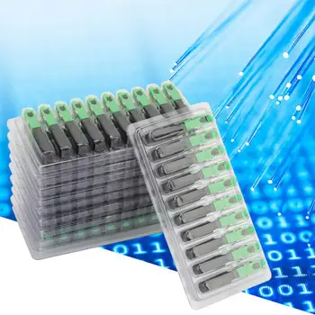

100pcs SC/APC Optic Fiber Embedded Quick Assembly Connector Adapter Straight Plug for FTTH Optic Fiber Connector