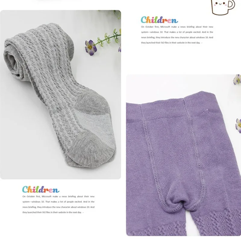 Хлопковые колготки для малышей; колготки; чулочно-носочные изделия; теплые чулки; От 6 месяцев до 3 лет