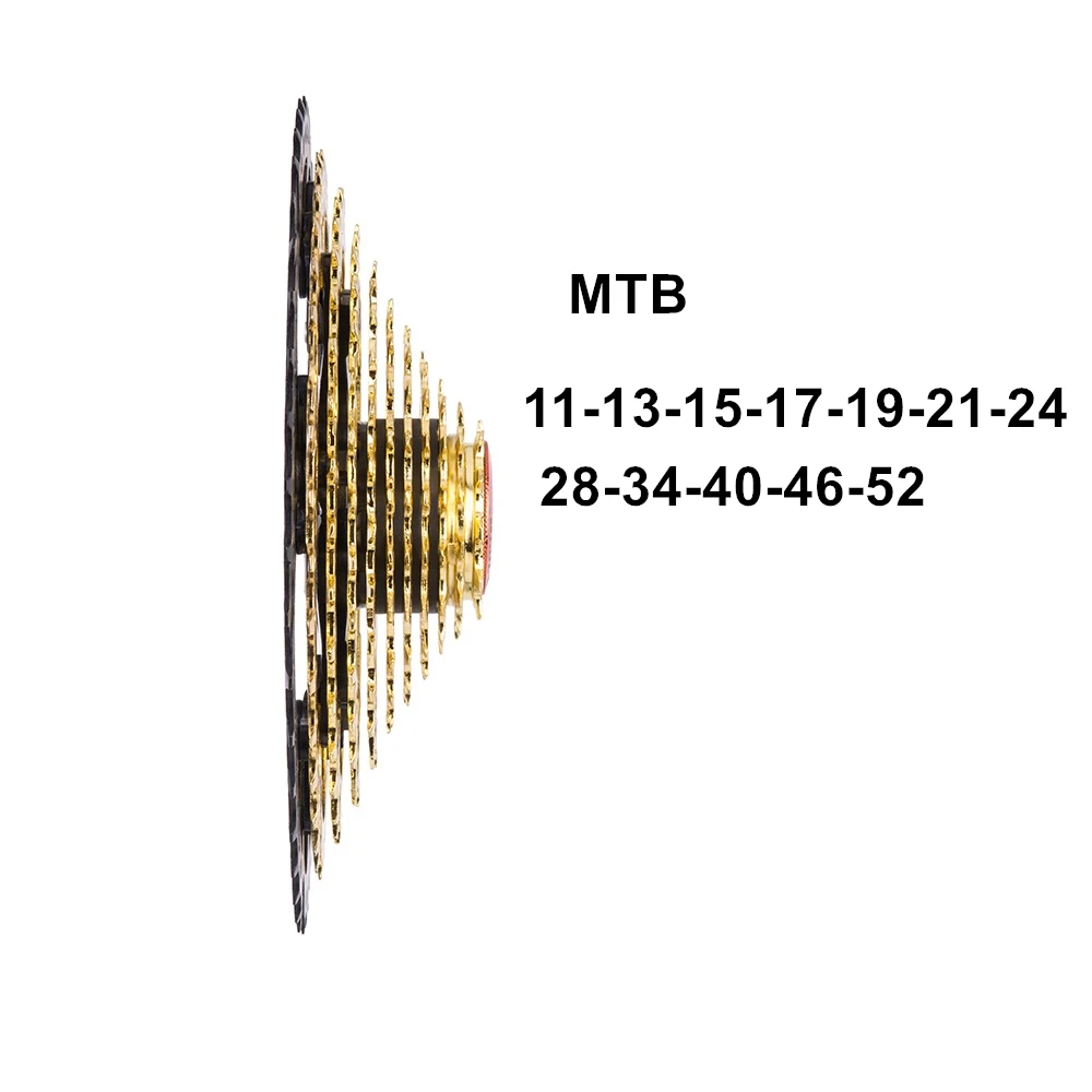 MTB 12 скоростей кассета Черное золото 12 S 11-52T широкий коэффициент свободного хода горный велосипед запчасти звездочки для k7 X1 XO1 XX1 m9000