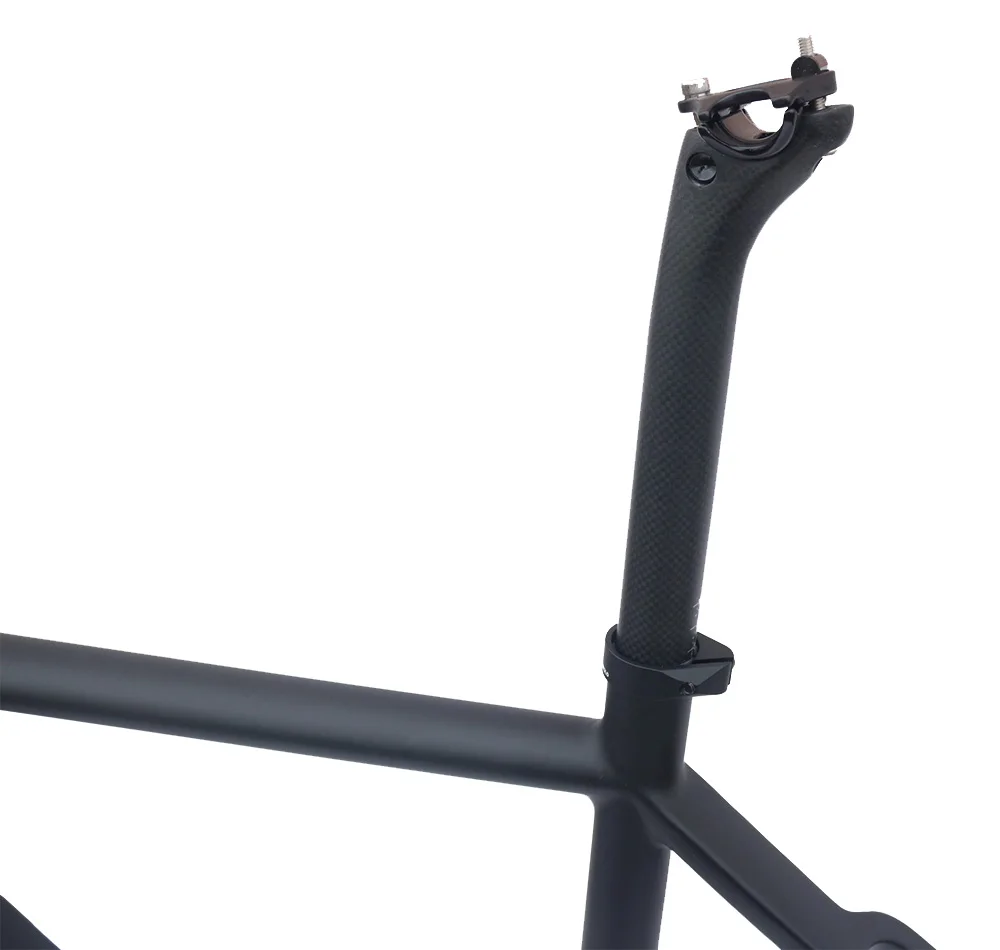 Discount Cyclo-Cross carbon bike frame matt black 51/53/55cm BSA road disc bicycle frame 8