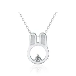 Вечерние ожерелья из стерлингового серебра 925 пробы с кроличьим небом