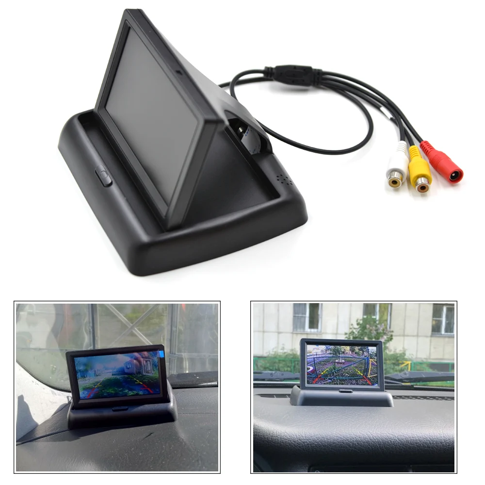 4,3-дюймовый автомобильный TFT-LCD HD цветной монитор ЕС рамка номерного знака Автомобильная Водонепроницаемая камера заднего вида Автомобильн... 4,3-дюймовый автомобильный TFT-LCD HD цветной монитор ЕС рамка номерного знака Автомобильная Водонепроницаемая камера заднего вида Автомобильн...
