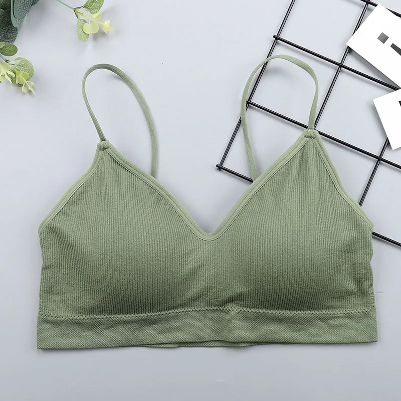 cotton bra CHRLEISURE Elastic Gathering Bralette Push Up Bra Summer Anti-light Korean Style Wild Bra Tube Top Sexy No Rims Bra best sports bra Bras